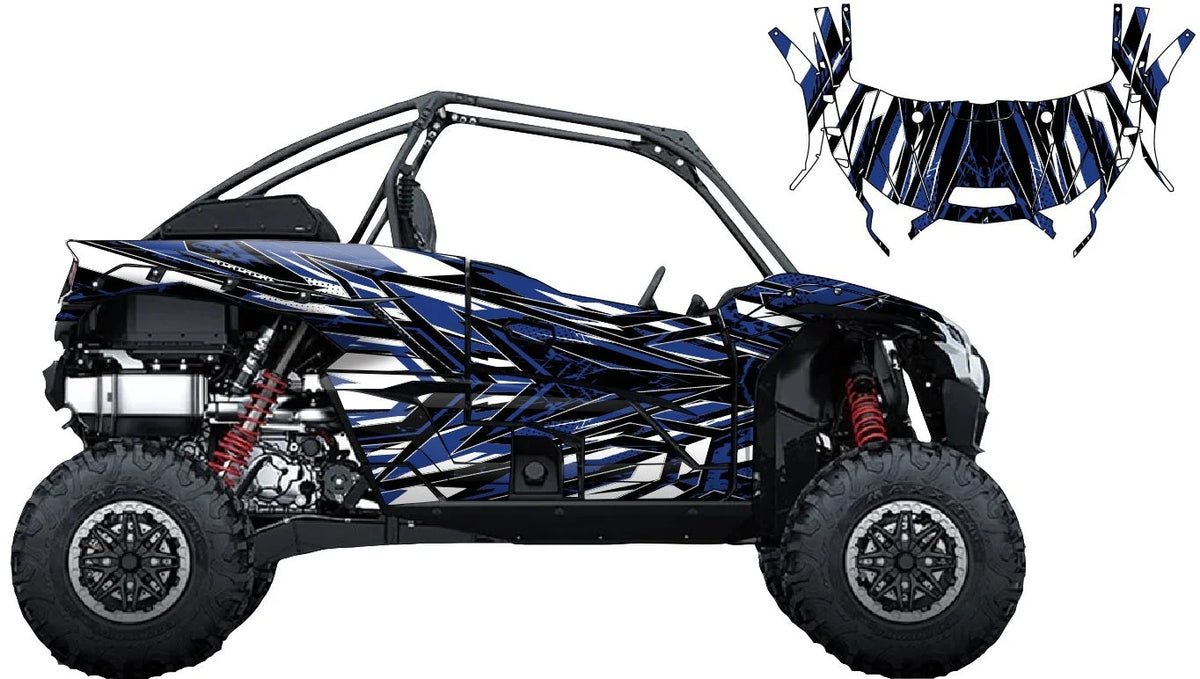 KIT DE GRÁFICAS PARA UTV KAWASAKI TERYX - DISEÑO 19 - LedPro Racing