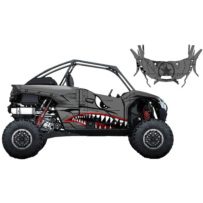 KIT DE GRÁFICAS PARA UTV KAWASAKI TERYX - DISEÑO 22 - LedPro Racing